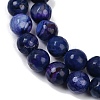 Natural Agate(Dyed & Heated) Beads Strands G-G079-A09-03-4