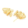 Rack Plating Brass Hollow Oval Hoop Earrings EJEW-P240-10G-2