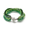 Glass Seed Beads Multi-strand Bracelets BJEW-H203-03S-01-2
