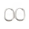 Non-Tarnish 304 Stainless Steel Oval Hoop Earrings LS-EJEW-M218-02C-P-1