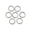 Tarnish Resistant 304 Stainless Steel Open Jump Rings X-STAS-Q186-02-6x0.8mm-1