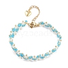 Column Woven Glass Beaded Bracelets for Women BJEW-MZ00110-02-1