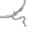 304 Stainless Steel Herringbone Chain Necklaces NJEW-P282-05P-4