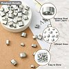 40Pcs 10 Styles 201/304 Stainless Steel Slide Charm STAS-CJ0003-16-3