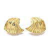 304 Stainless Steel Ocean Wave Stud Earrings EJEW-H015-03G-2