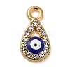 Alloy Enamel Rhinestone Glass Pendants ENAM-U003-02G-09-1