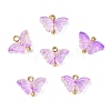 Alloy Glass Pendants GLAA-P080-02G-02-1