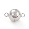 Anti-Tarnish Rhodium Plated 925 Sterling Silver Magnetic Clasps STER-A001-02A-P-1