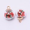 Transparent Glass Globe Pendants LS-GLAA-TAC0003-03H-2
