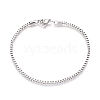 304 Stainless Steel Box Chain/Venetian Chains
 Bracelets BJEW-G629-01P-1