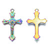 Rainbow Color Alloy Pendants PALLOY-N156-147-NR-3