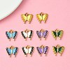 10Pcs 5 Colors Alloy Enamel Pendants ENAM-YW0003-78-2