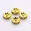 Brass Rhinestone Spacer Beads RB-A014-Z5mm-14G-NF-1