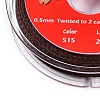 2-Ply Round Waxed Cotton Thread Cords YC-T004-01A-08-2