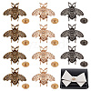  15 Sets 3 Colors Alloy Bag Decorative Clasps FIND-NB0003-45-1