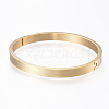 Ion Plating(IP) 304 Stainless Steel Bangles BJEW-H553-01G-2