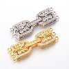 Brass Micro Pave Cubic Zirconia Fold Over Clasps ZIRC-I014-68-FF-1