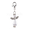 Plastic Imitation Pearl Pendant Decorations HJEW-JM01695-1