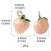 2Pcs Brass Enamel Charms KK-YW0001-92-3