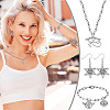 110Pcs 11 Styles Alloy Pendant Rhinestone Settings FIND-GA0006-99AS-5
