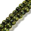 Handmade Dichroic Foil Glass Beads Strands DICH-U001-02E-1