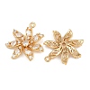 Brass Micro Pave Cubic Zirconia Pendants KK-F910-13G-2