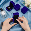 Square Velvet Ring Boxes LS-VBOX-WH0002-01D-3