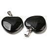 Natural Obsidian Pendants G-G956-B77-FF-2