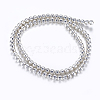 Non-magnetic Synthetic Hematite Beads Strands G-P338-20A-4mm-S-2