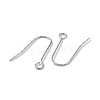 316 Stainless Steel Earring Hooks STAS-C059-10P-2