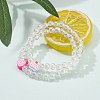 Transparent Acrylic Beaded Stretch Kids Bracelets BJEW-JB06324-01-2