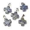 Natural Blue Spot Jasper Pendants G-Z067-06P-02-1