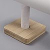 Imitation Leather T-Shaped Bar Bracelet Display Stands with Wooden Base AJEW-WH0471-148B-2