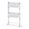 3-Tier Coat Hanger Acrylic Earring Display Holder PW-WG74478-01-1