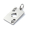 Non-Tarnish 304 Stainless Steel Pendants STAS-C097-65P-2