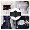 PU Leather Wide Elastic Corset Belts AJEW-WH0263-46C-5