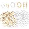 80Pcs 4 Style Brass Bead Frames KK-FH0005-32-1
