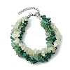 Natural Mixed Gemstone Chips Beaded Multi-strand Bracelets for Women BJEW-JB13986-01-3