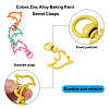 Fashewelry 26Pcs 13 Colors Zinc Alloy Baking Paint Swivel Clasps FIND-FW0001-27-4