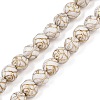 Czech Pressed Glass Beads GLAA-I061-33-1
