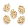 Brass Micro Pave Cubic Zirconia Pendants ZIRC-G166-14G-1