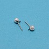 304 Stainless Steel Stud Earring Findings STAS-WH0029-02A-02-1