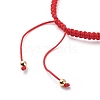 2Pcs 2 Style Nylon Braided Cord Bracelets BJEW-JB08806-3