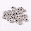 2-Hole Flat Round Resin Sewing Buttons for Costume Design BUTT-E119-28L-05-1
