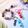 15Pcs 3 Colors Opaque Acrylic Beads MACR-TADJ0001-11-7