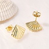 Brass Stud Earrings EJEW-B118-04G-3