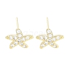 Brass Pave Clear Cubic Zirconia Stud Earring EJEW-S217-G04-1