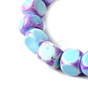 Dyed Natural Magnesite Beads Strands G-L617-B01-8mm-02-4
