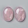 Natural Rose Quartz Cabochons G-L553-41-2