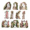 10Pcs 10 Styles Garden Series Waterproof PET Stickers DIY-G121-06C-3